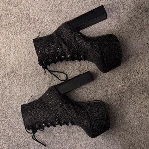 Limited Edition/Sold Out Killstar Bowie Glitter Platform Boots